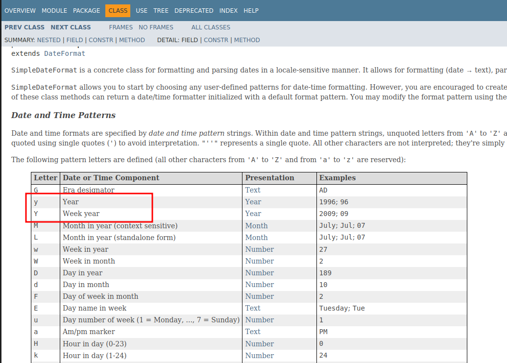 java simple date reference